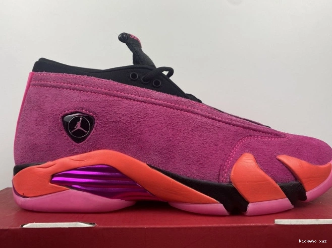 Retro DH4121-600 Pink Jordan 14 Low Shocking (W) 0803